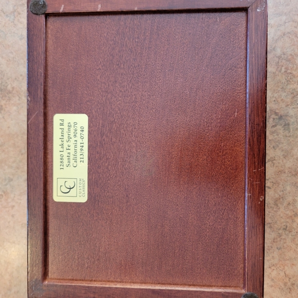 Wooden Box ~ Jewelry ~ Keepsake ~ Casa Colina Golf Course Motif ~ Memento Box - Picture 10 of 16